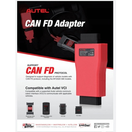 <strong><font color=#000000>CAN FD Adapter for AUTEL MaxiSys Series Supports GM</font></strong>
