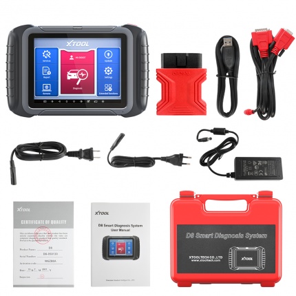 <strong>XTOOL D8 Professional Automotive Scan Tool Bi-Directional OBD2 Car Diagnostic Scanner, ECU Coding, 38+ Services</strong>