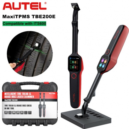 <strong>Autel MaxiTPMS TBE200E Tire Brake Examiner 2022 Newest Laser Tire Tread Depth Brake Disc Wear 2in1 Tester Work with ITS6</strong>