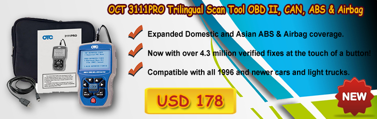 OCT 3111PRO Trilingual Scan Tool OBD II, CAN, ABS & Airbag