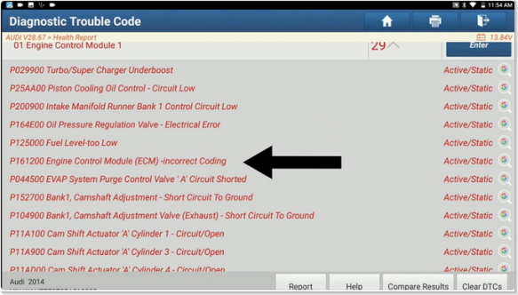 Quy trình Online Coding ECU bằng Launch X431 PAD V trên xe Audi A5