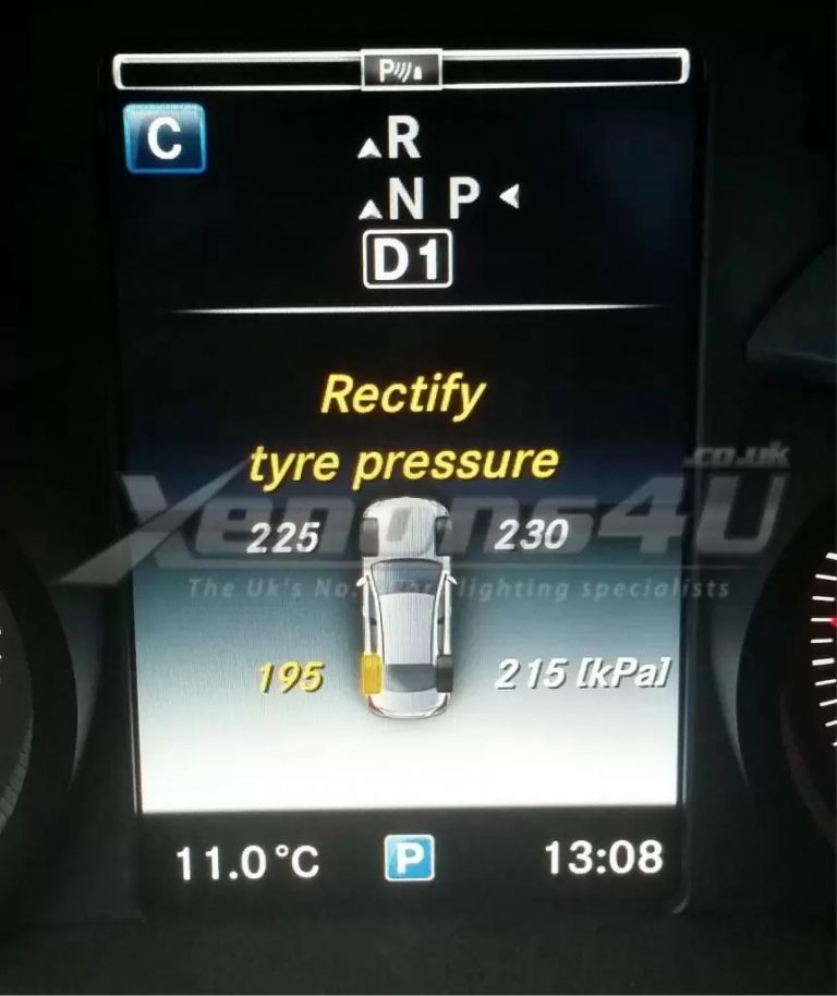 MercedesBenz How to Address Tire Pressure Warning Messages