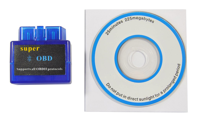Super Mini ELM327 OBD Interface OBD2 CAN-BUS Car Diagnostic Code Reader for Android V2.1