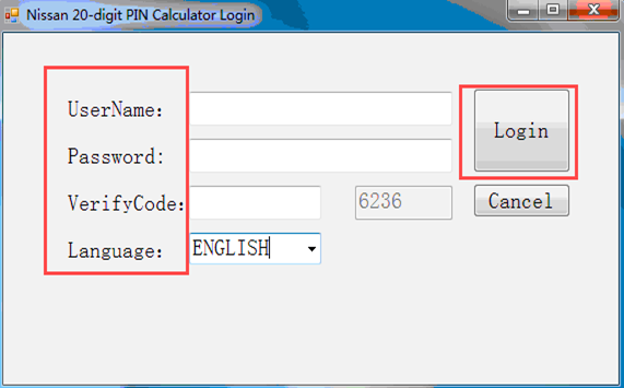 NEW BCM Modules Pin Code Calculator V6.0 for Nissan with 1000 Tokens Support 20 Digit Code Online Calculate