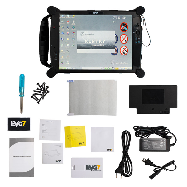 MB SD Connect Compact 5 Star DOIP Diagnosis Tool with WiFi V2023.09 Plus EVG7 Diagnostic Controller Tablet PC