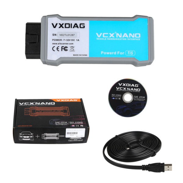 VXDIAG SuperDeals VXDIAG VCX NANO for TOYOTA TIS Techstream V18.00.008 Compatible with SAE J2534