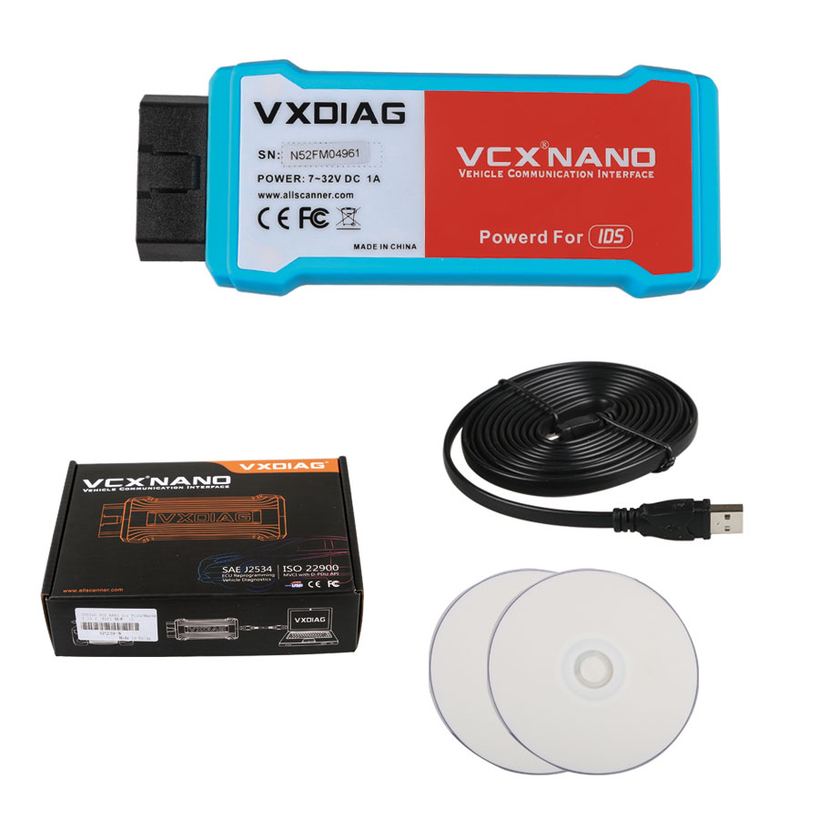 VXDIAG VXDIAG VCX NANO for Ford/Mazda 2 in 1 with IDS V129 WIFI Version