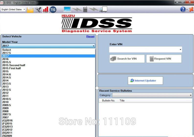 Newest 2017 Isuzu G-IDSS Export Diagnostic software  +Keygen