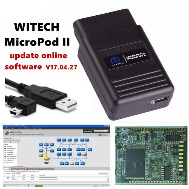 Best Quality Chrysler Diagnostic Tool wiTech MicroPod 2 V17.04.27