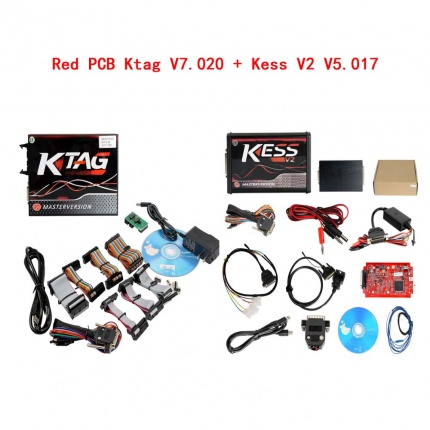 Kess V2 V5.017 Red PCB Online Version V2.53 Plus 4 LED Ktag 7.020 V2.2.5 Red PCB EURO Online Version ECU Programmer