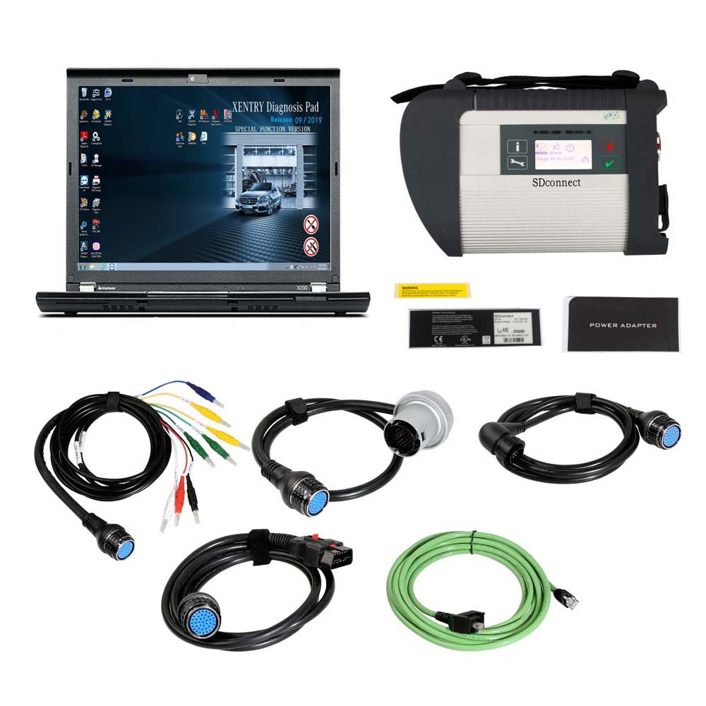 V2023.03 DOIP MB SD Connect C4 Star Diagnosis Plus Lenovo X230 Laptop With Vediamo and DTS