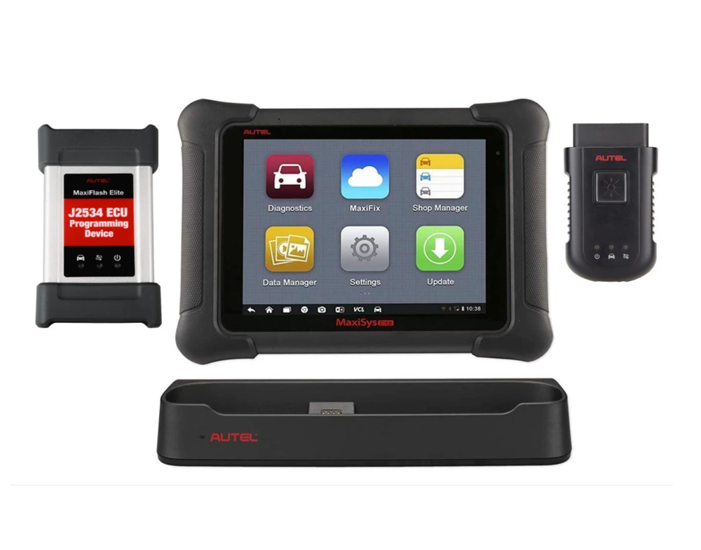 Autel Maxisys Elite Car Diagnostic Scanner Tool with J2534 ECU Programming Upgraded Version of MS908P MK908P +2 Years Fr