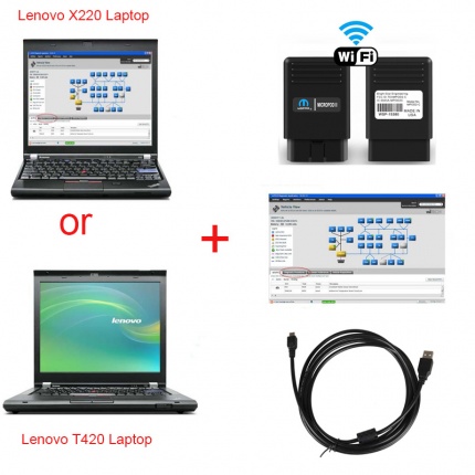 Chrysler Diagnostic Tool V17.04.27 WIFI wiTech MicroPod 2 With Lenovo X220 or Lenovo T420 Laptop