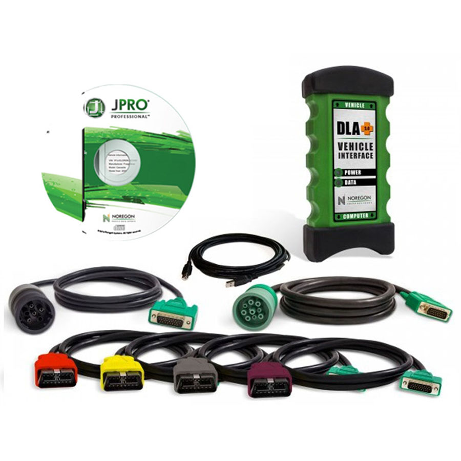 Noregon JPRO Professional Truck Diagnostic Tool Scanner Noregon JPro DLA+ 2.0 Adapter Kit