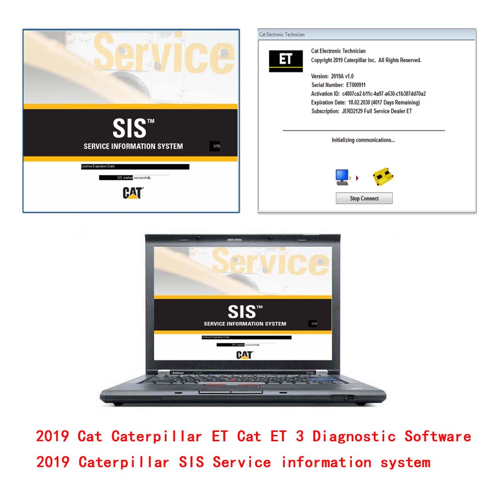 2019 Cat ET 3 Caterpillar ET Diagnostic Software Plus 2019 Caterpillar SIS Service Information System