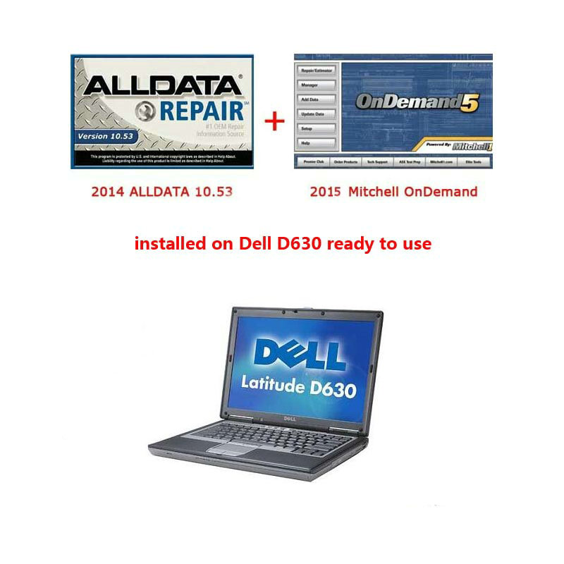 ALLDATA 10.53 and Mitchell installed on Dell D630 ready to use