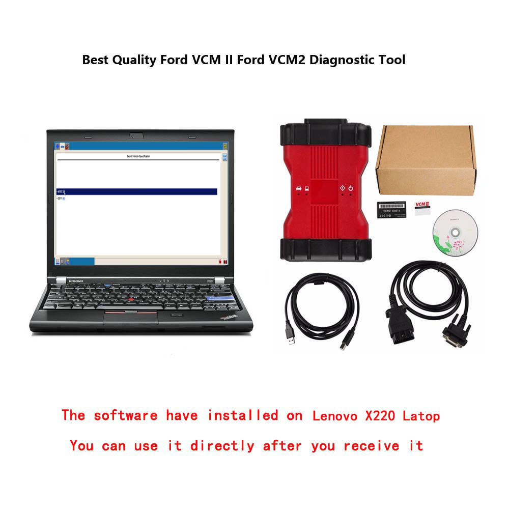 Ford VCM II Ford VCM2 Diagnostic Tool V129 With DELL D630 or Lenovo T410 Laptop Ready To Use