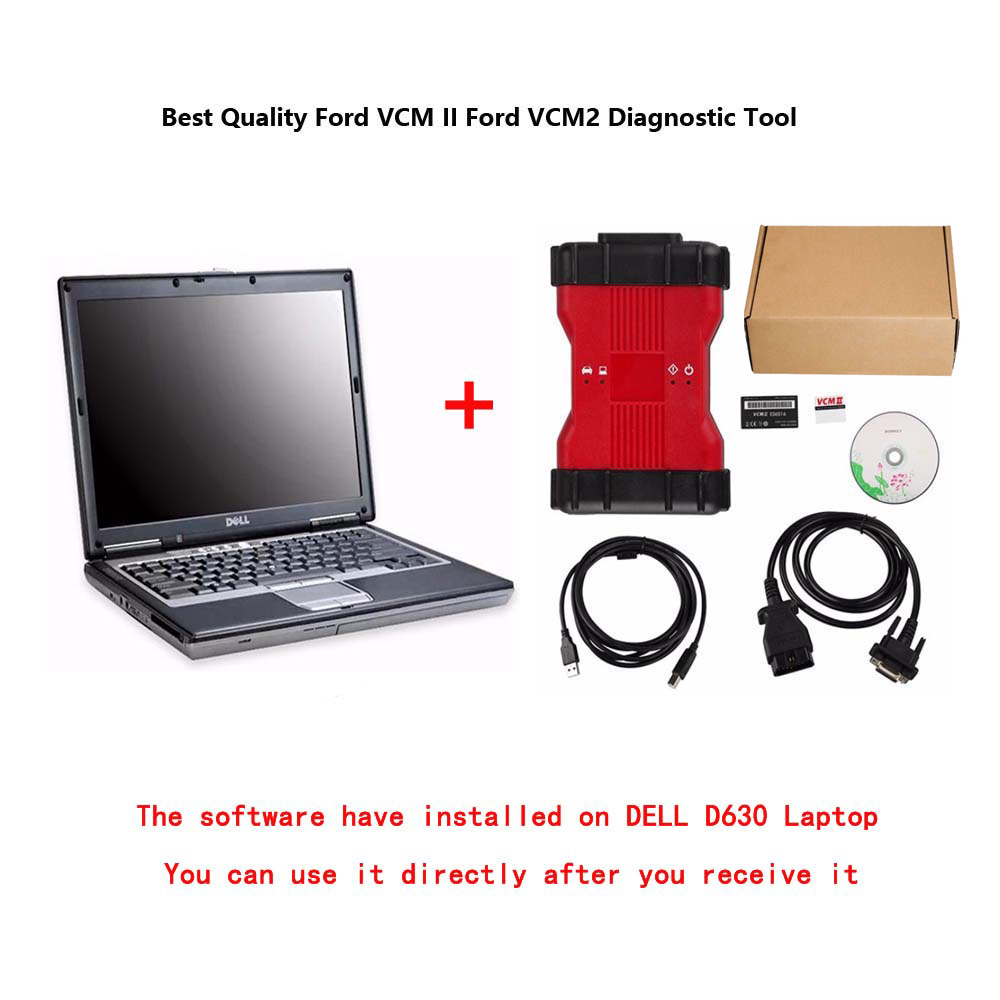 Ford VCM II Ford VCM2 Diagnostic Tool V129 With DELL D630 or Lenovo T410 Laptop Ready To Use