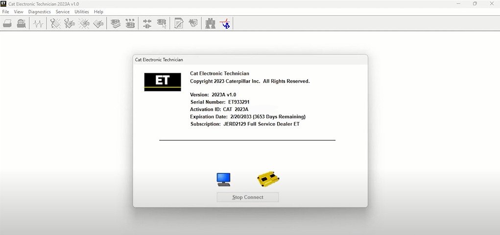 Latest Version Cat Caterpillar ET 2023A Electronic Technician Diagnostic Software With 1 Time Free Activation