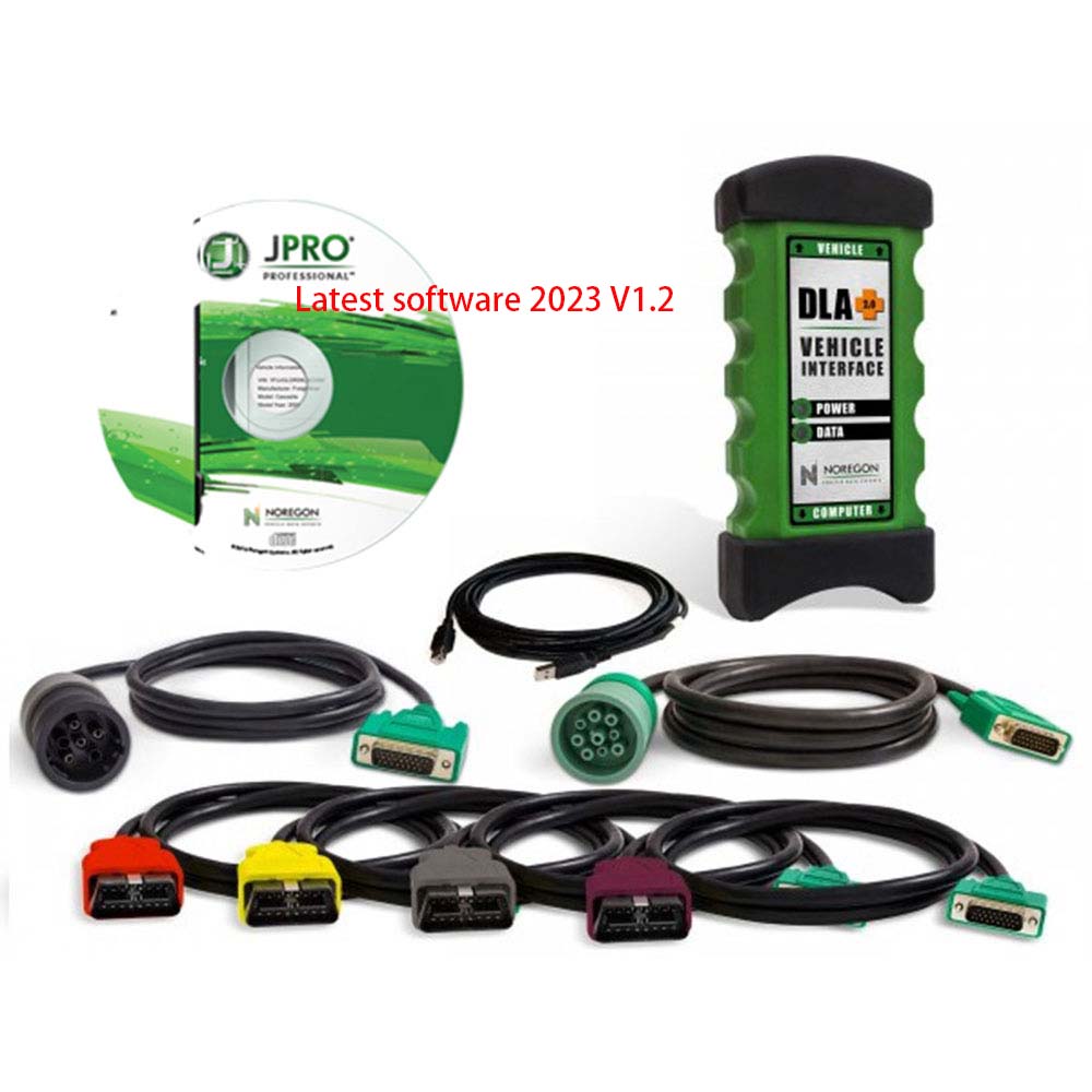Noregon JPRO Professional Truck Diagnostic Tool Scanner Noregon JPro DLA+ 2.0 Adapter Kit