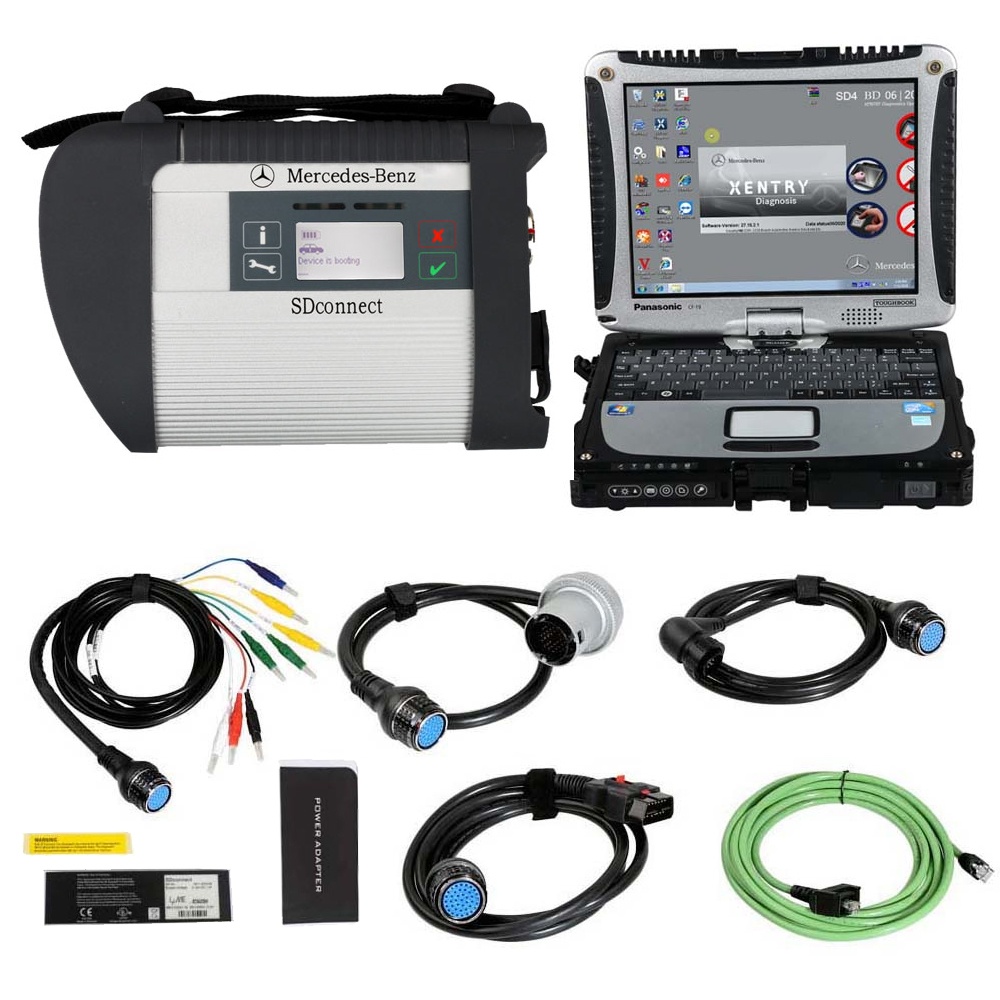 V2023.06 Doip MB SD Connect C4 Star Diagnosis Plus Panasonic CF19 I5 Laptop With Vediamo and DTS Engineering Software