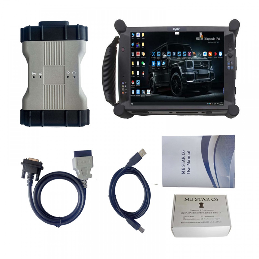 V2023.09 BEZN C6 MB STAR C6 DOIP Xentry BEZN Diagnosis TOOL Plus EVG7 Tablet PC with 512G SSD Ready to Use