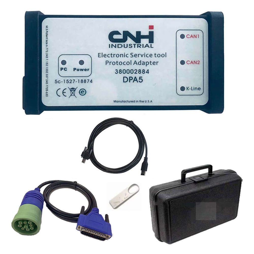 <font color=#000000>New Holland Case Diagnostic Kit CNH EST DPA 5 Diesel Engine Electronic Service Tool With CNH 9.8 Engineering Software</font>