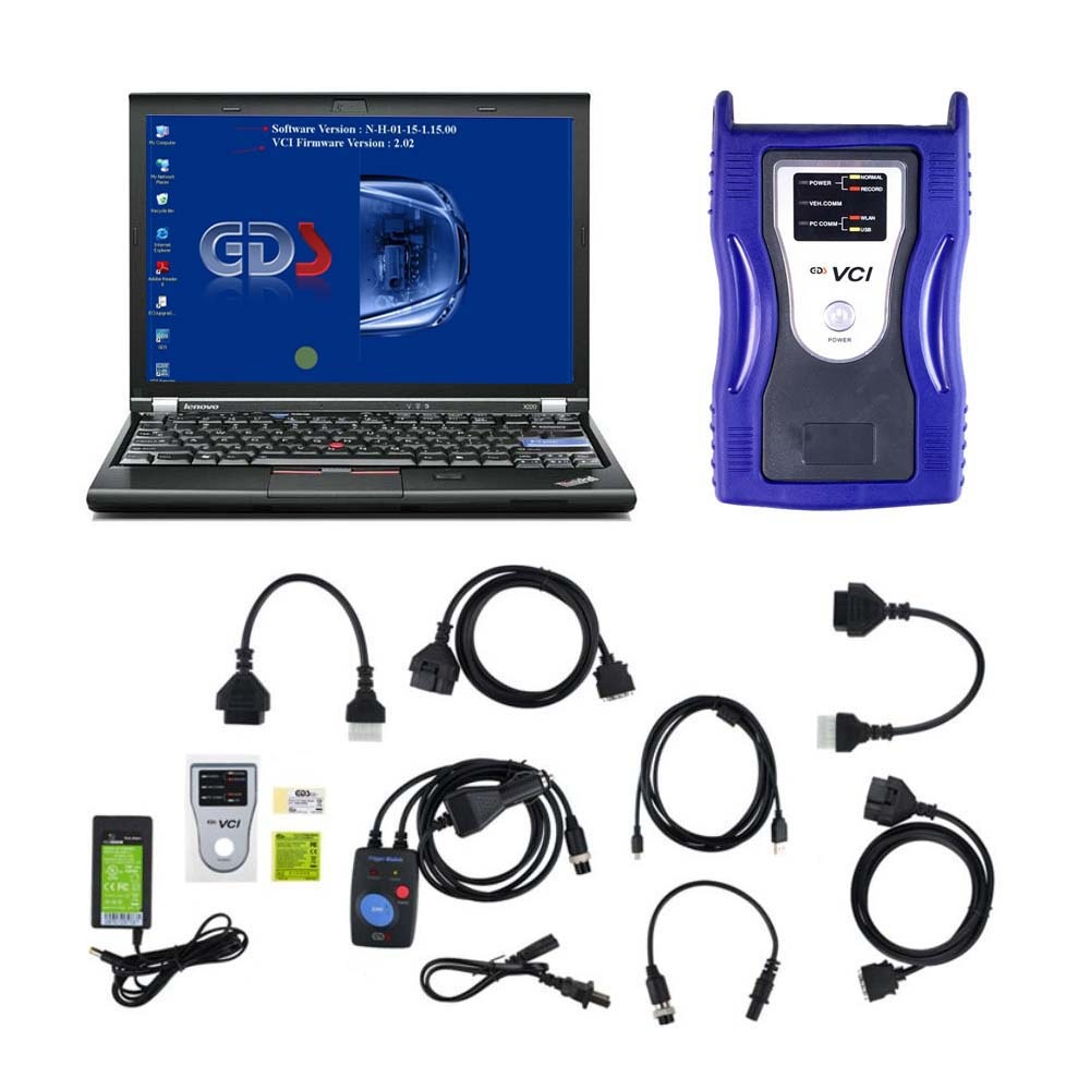 GDS VCI KIA Hyundai Diagnostic Tool Plus Lenovo X220 Laptop Software Installed Ready to Use