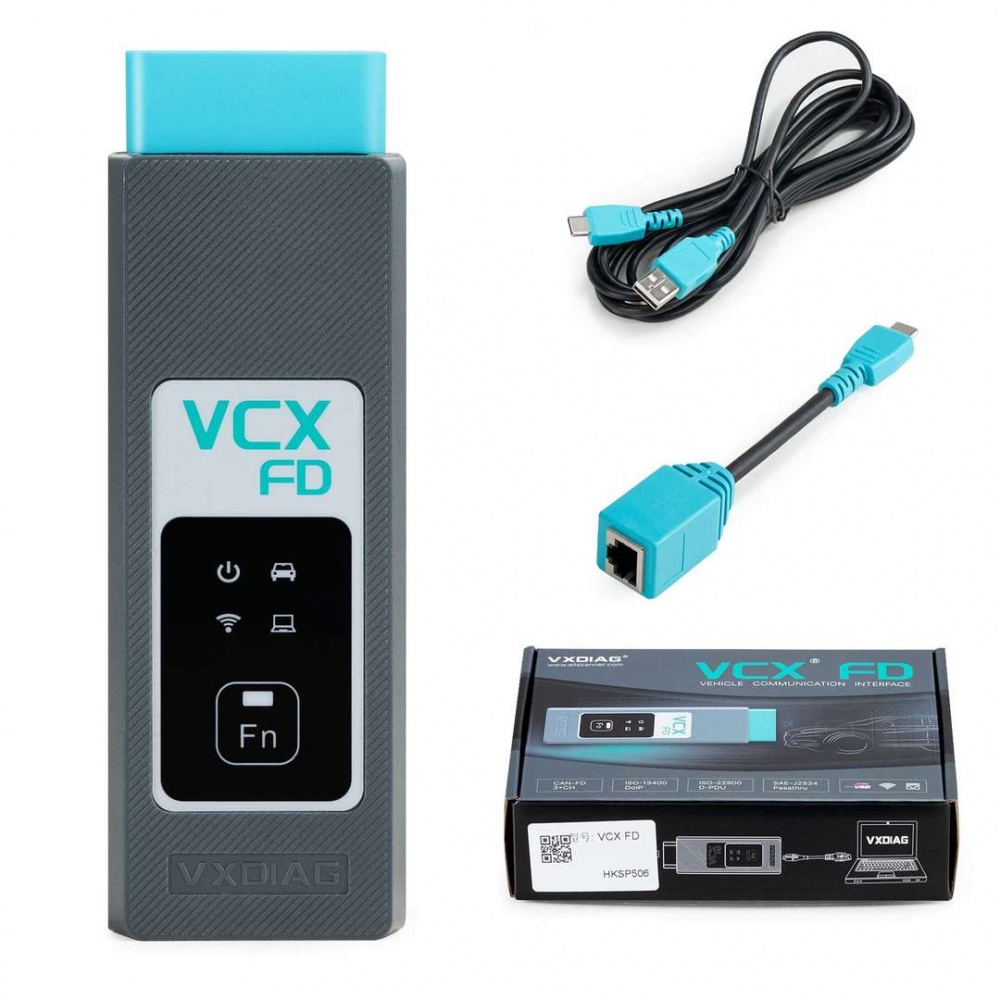 VXDIAG VCX FD OBD2 Diagnostic Tool for Ford Mazda Supports CAN FD Protocol 