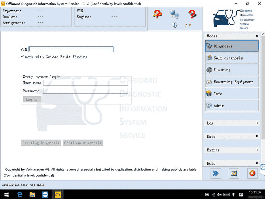 6154a Wifi USB 6154 V166 1.6.6 Travail pour la série / V.w Obd2 Outil de  diagnostic de voiture